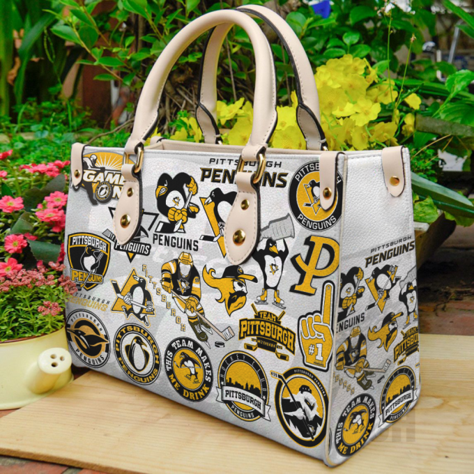 Pittsburgh Penguins Leather Bag For Women Gift 2