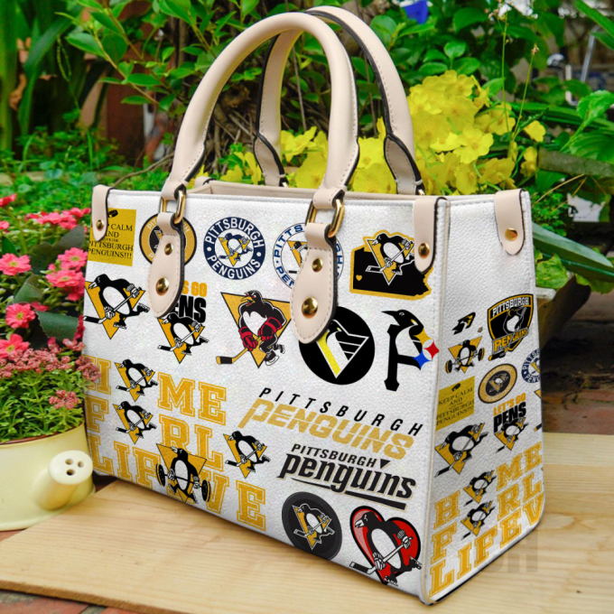 Pittsburgh Penguins Lover Leather Bag For Women Gift 2