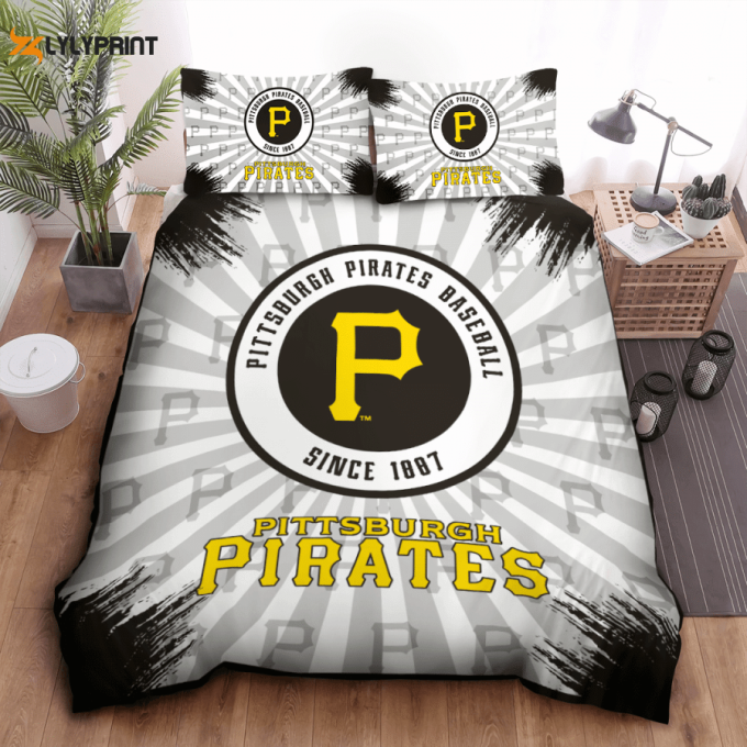 Pittsburgh Pirates Duvet Cover Bedding Set Gift For Fans 1