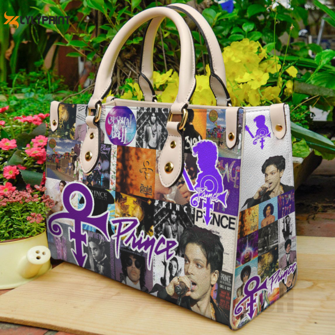 Prince Purple Hand Leather Bag For Women Gift 1