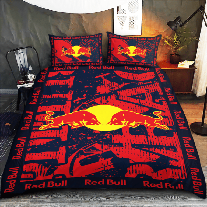 Red Bull Racing Duvet Cover Bedding Set Gift For Fans 4