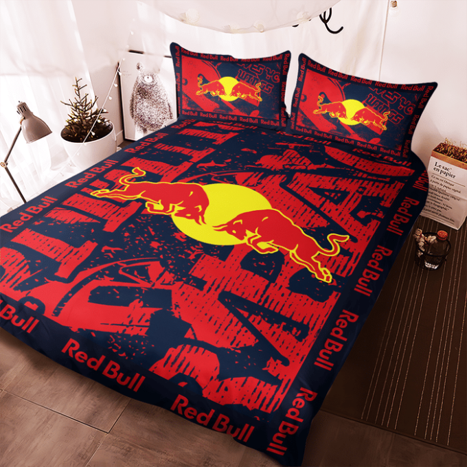 Red Bull Racing Duvet Cover Bedding Set Gift For Fans 5