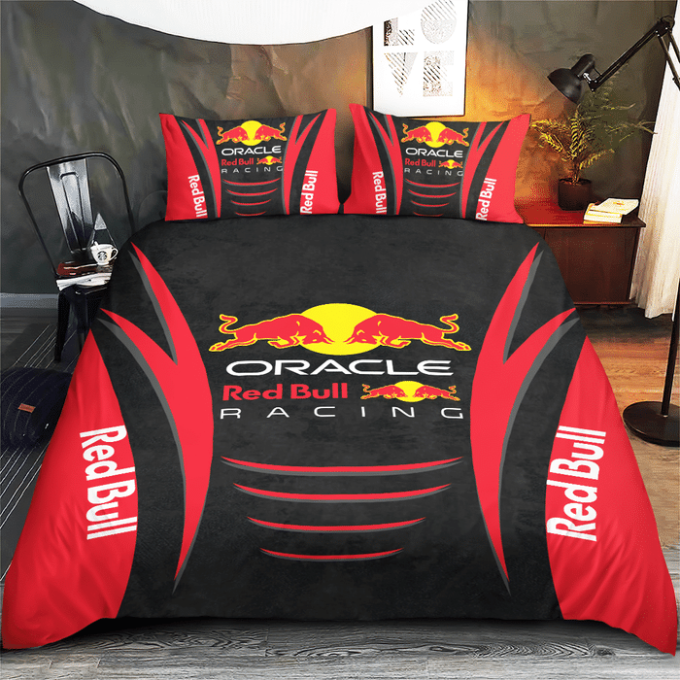 Red Bull Racing Duvet Cover Bedding Set Gift For Fans 4