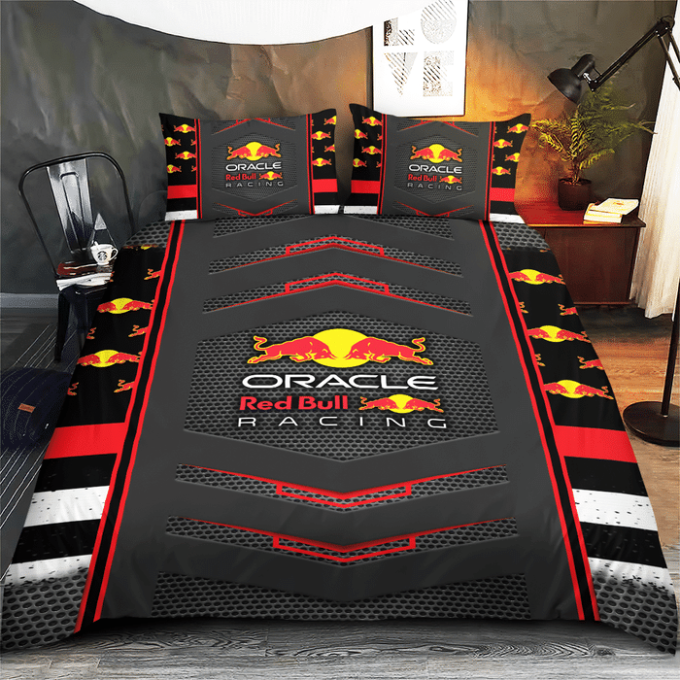 Red Bull Racing Duvet Cover Bedding Set Gift For Fans 3