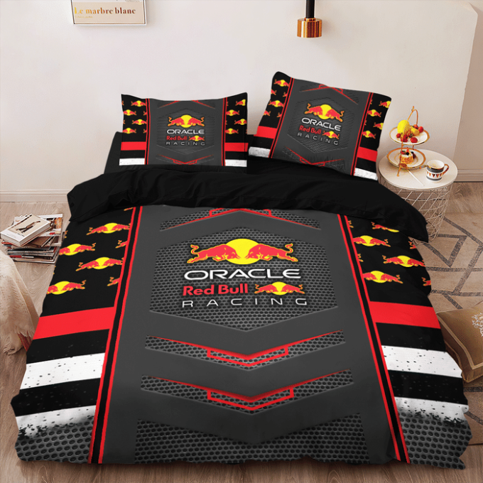 Red Bull Racing Duvet Cover Bedding Set Gift For Fans 4