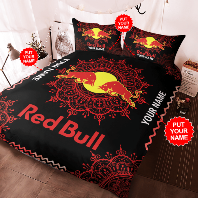 Red Bull Racing Duvet Cover Bedding Set Gift For Fans 2