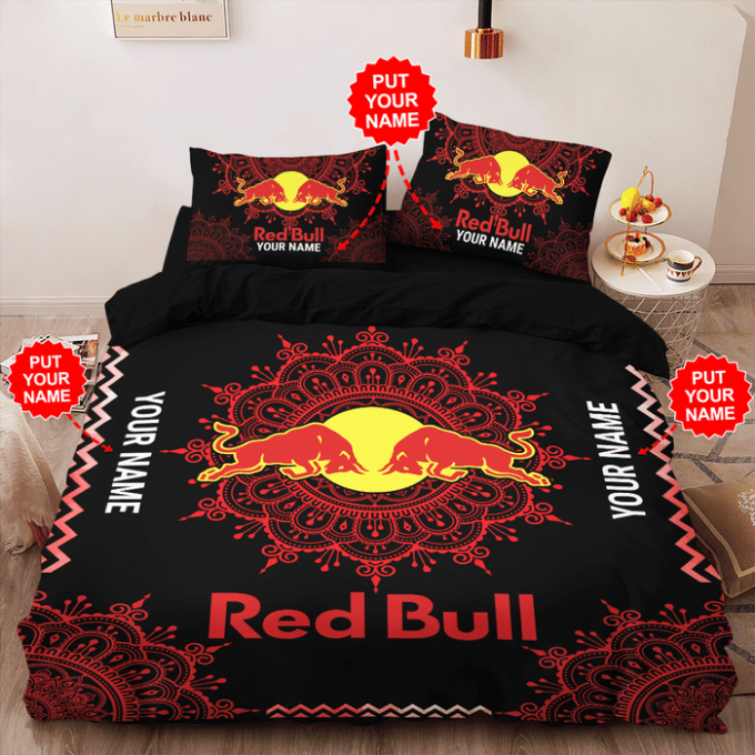 Red Bull Racing Duvet Cover Bedding Set Gift For Fans 3