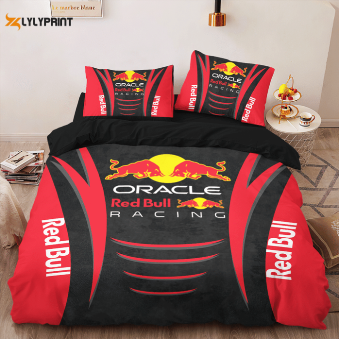 Red Bull Racing Duvet Cover Bedding Set Gift For Fans 1