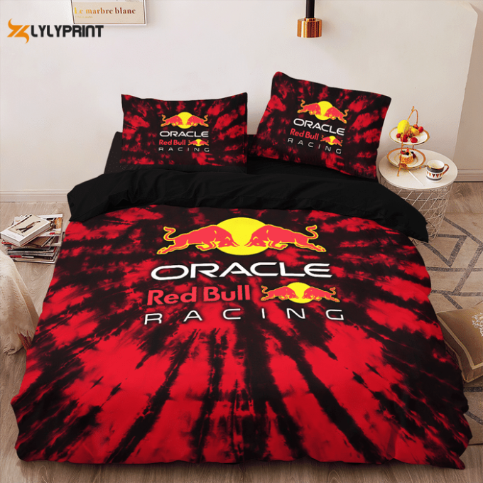 Red Bull Racing Duvet Cover Bedding Set Gift For Fans 1