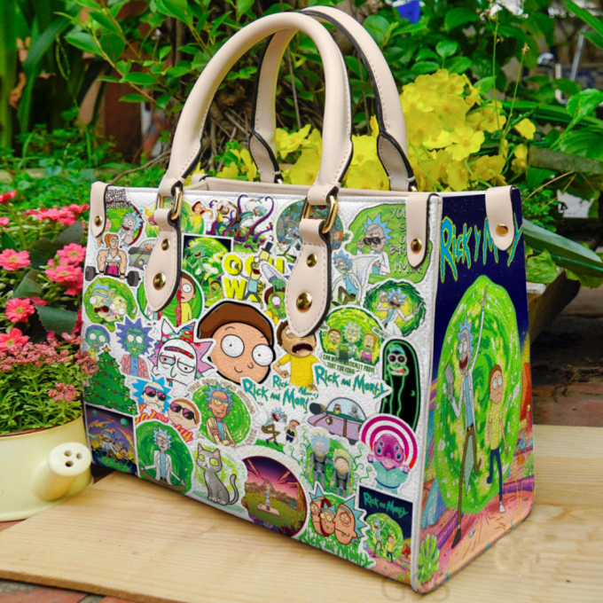 Rick And Morty 1 Leather Bag For Women Gift 2