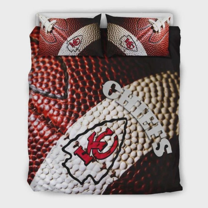 Rugby Superior Comfortable Kansas City Chiefs Duvet Cover Bedding Set Gift For Fans 2