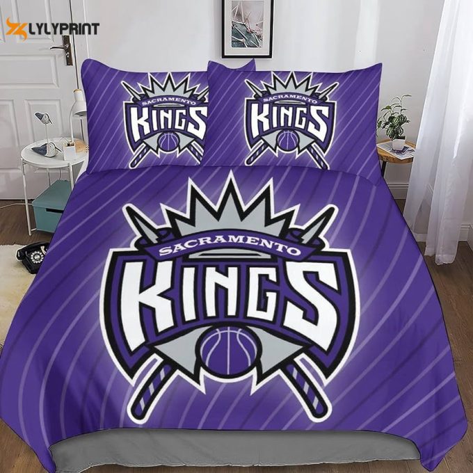 Sacramento Kings Duvet Cover Bedding Set Gift For Fans 1