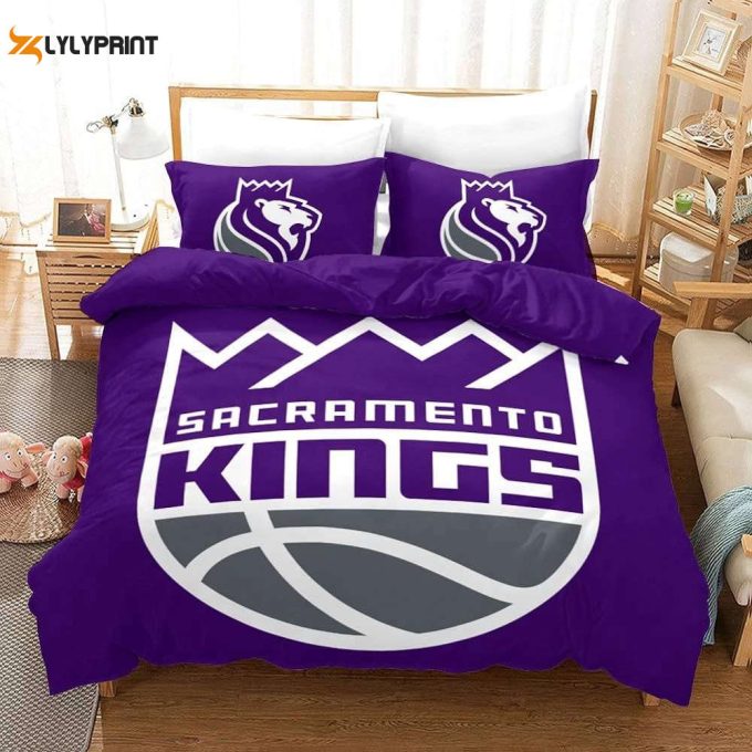 Sacramento Kings Duvet Cover Bedding Set Gift For Fans 1