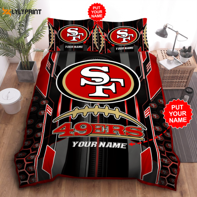 San Francisco 49Ers Duvet Cover Bedding Set Gift For Fans 1