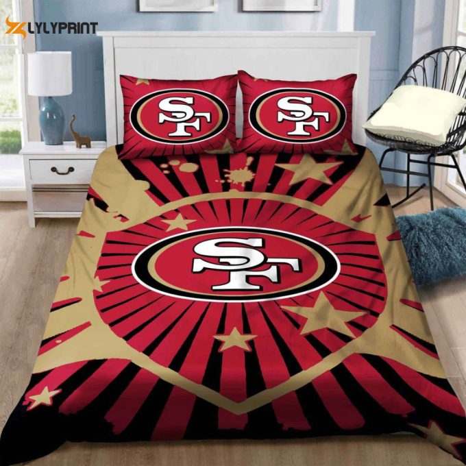 San Francisco 49Ers Duvet Cover Bedding Set Gift For Fans 1