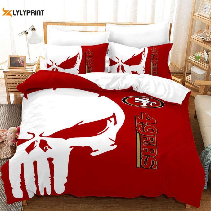 San Francisco 49Ers Duvet Cover Bedding Set Gift For Fans 1