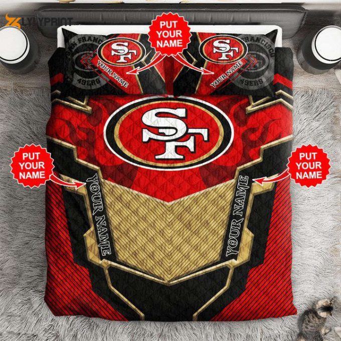 San Francisco 49Ers Duvet Cover Bedding Set Gift For Fans 1