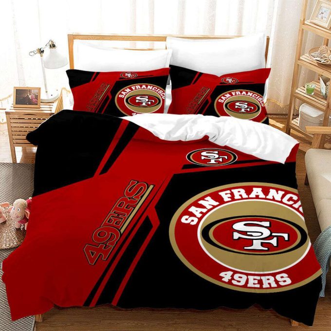 San Francisco 49Ers Duvet Cover Bedding Set Gift For Fans 2