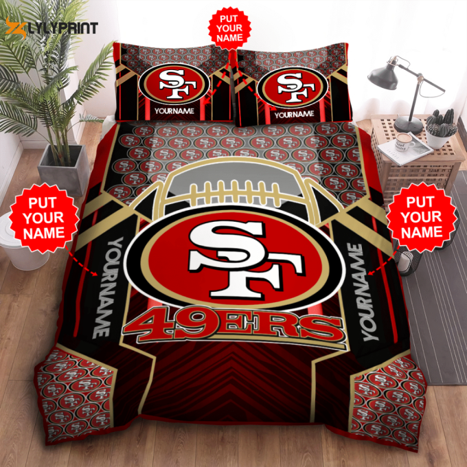 San Francisco 49Ers Duvet Cover Bedding Set Gift For Fans 1