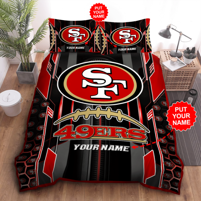 San Francisco 49Ers Duvet Cover Bedding Set Gift For Fans 2