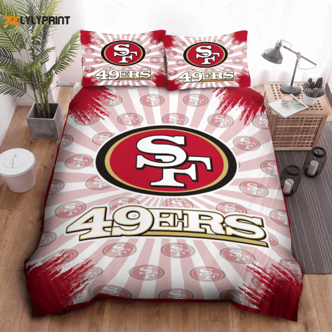 San Francisco 49Ers Duvet Cover Bedding Set Gift For Fans 1