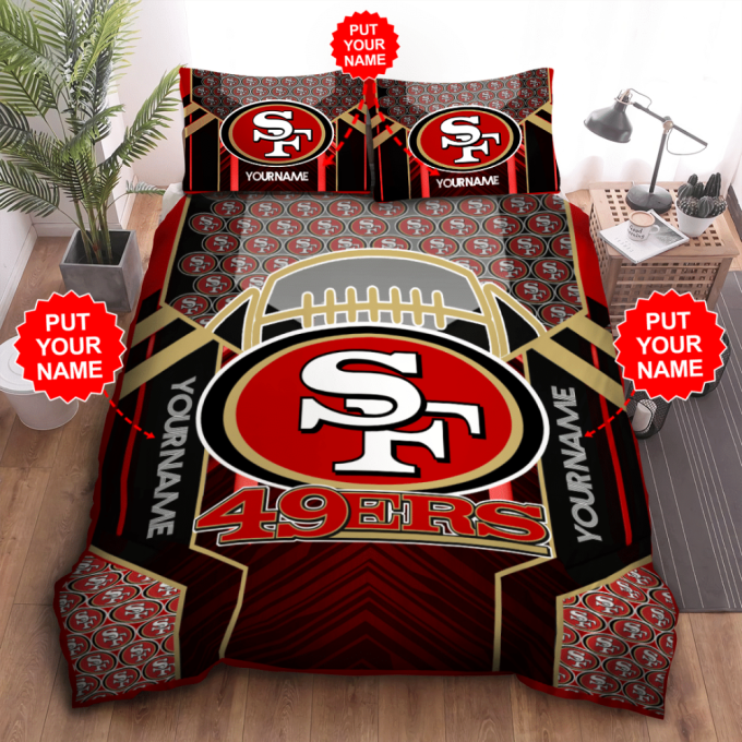 San Francisco 49Ers Duvet Cover Bedding Set Gift For Fans 2