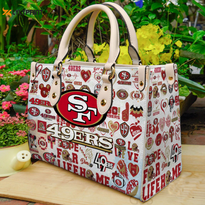 San Francisco 49Ers Hand Leather Bag For Women Gift 1