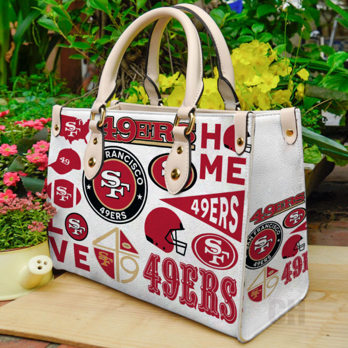 San Francisco 49Ers Leather Bag For Women Gift 2