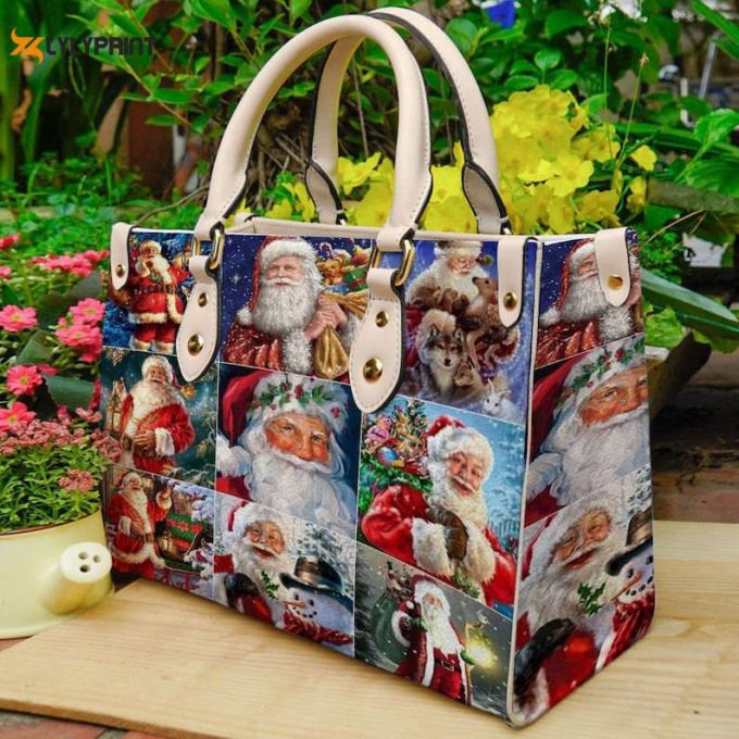 Santa Claus 7 Leather Handbag Gift For Women 1