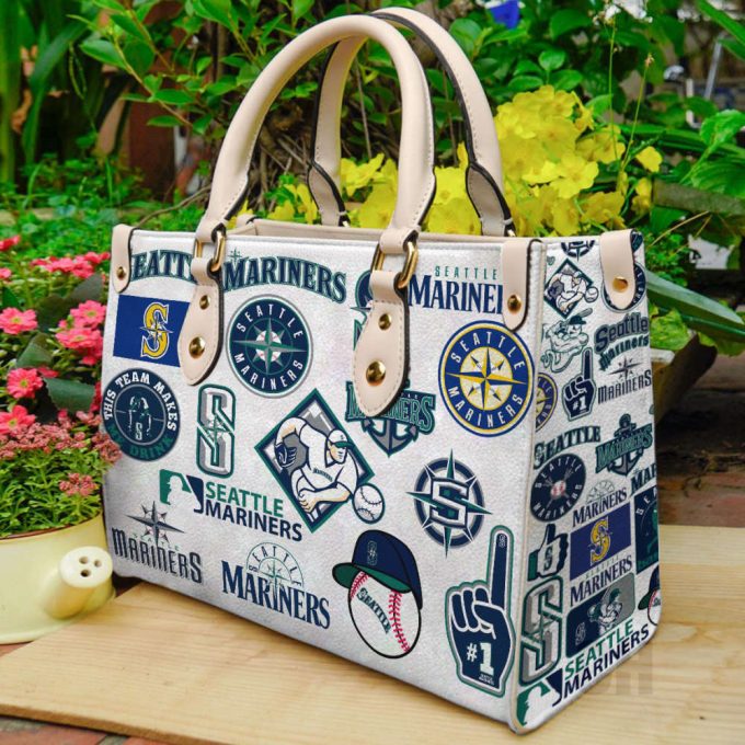 Seattle Mariners Leather Bag For Women Gift 2