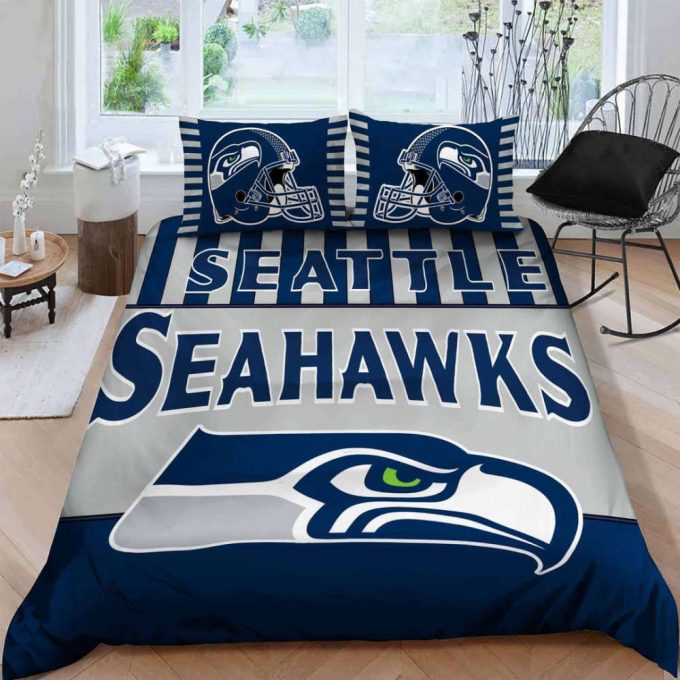 Seattle Seahawks Duvet Cover Bedding Set Gift For Fans 2