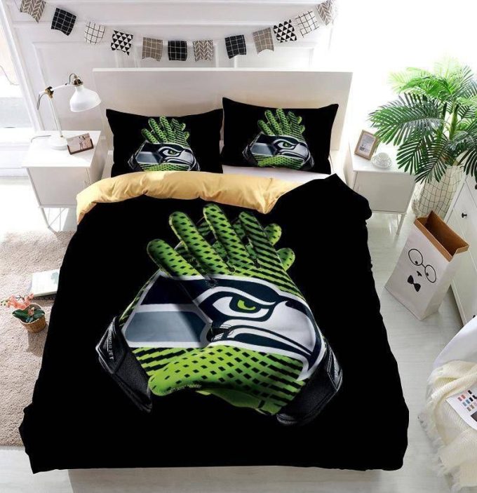 Seattle Seahawks Duvet Cover Bedding Set Gift For Fans 2