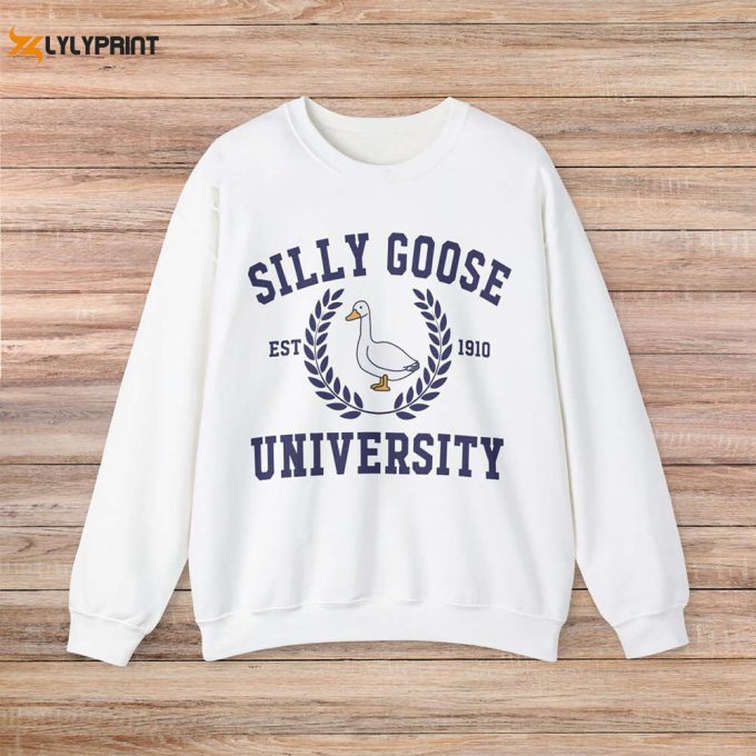 Silly Goose University Unisex Crewneck Sweatshirt 1