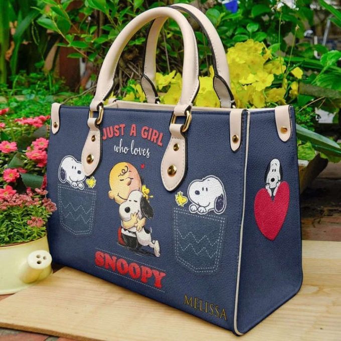 Snoopy Dog 02 Leather Bag For Women Gift 2