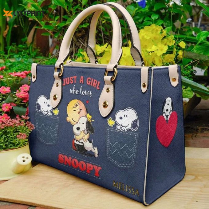 Snoopy Dog 02 Leather Bag For Women Gift 1