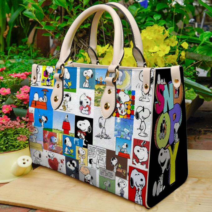 Snoopy Dog G1 Leather Bag For Women Gift 2