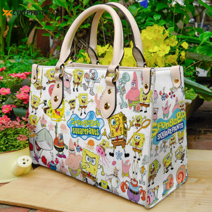 Spongebob Squarepants Leather Bag For Women Gift 1