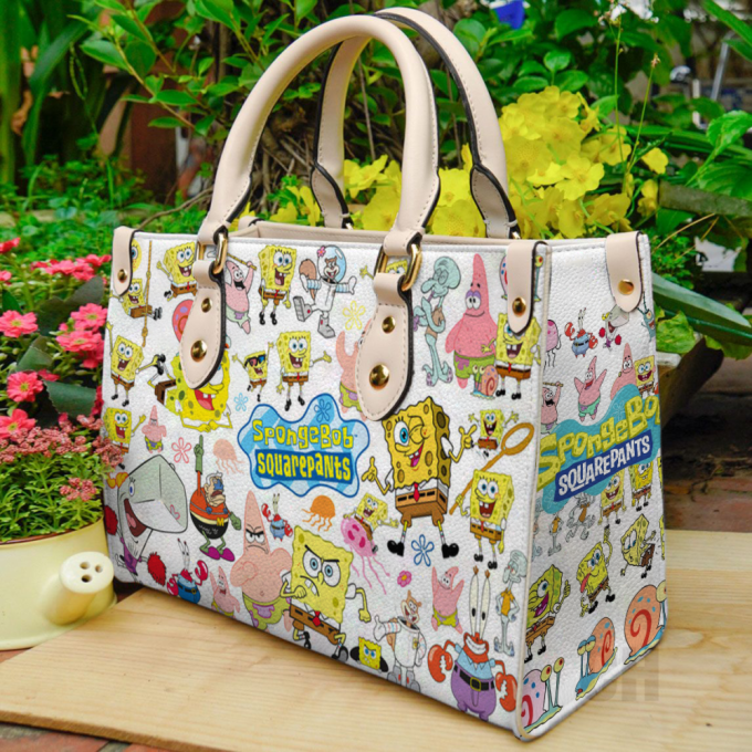 Spongebob Squarepants Leather Bag For Women Gift 2