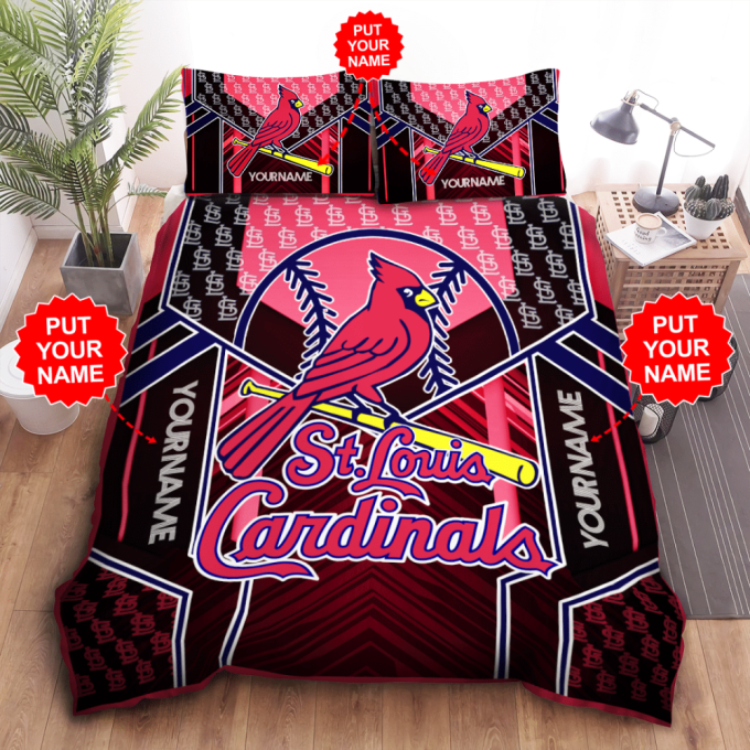 St. Louis Cardinals Duvet Cover Bedding Set Gift For Fans 2