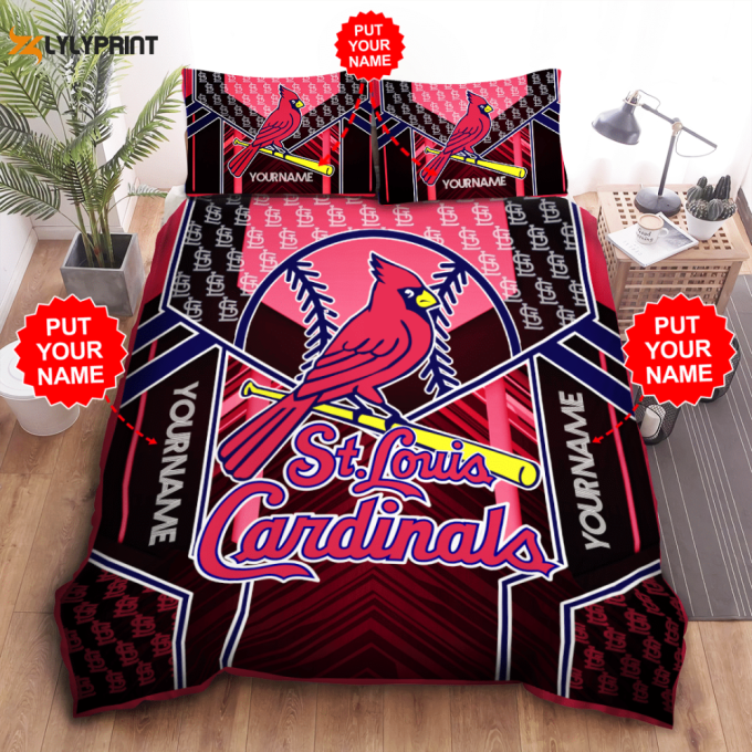 St. Louis Cardinals Duvet Cover Bedding Set Gift For Fans 1