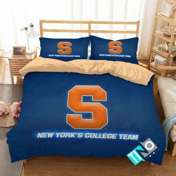 Syracuse Orangeew York’s College Team Duvet Cover Bedding Set Gift For Fans 2