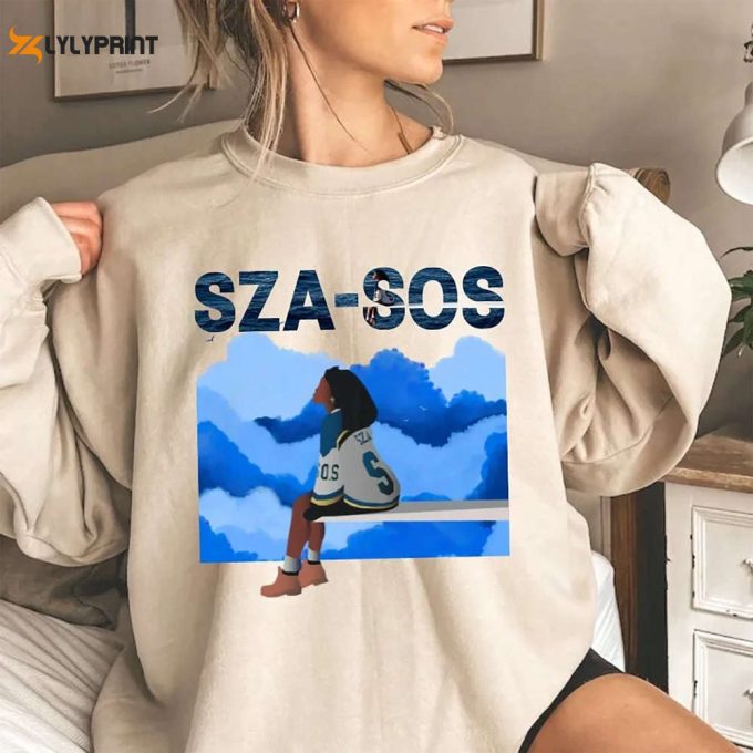 Sza Sos Album Cover Rap R&Amp;Amp;B Tee Shirt, Retro Sza Shirt, Vintage 90S Sza Merch Shirt, Sza Tour Shirt, Sza Fan Gifts 1