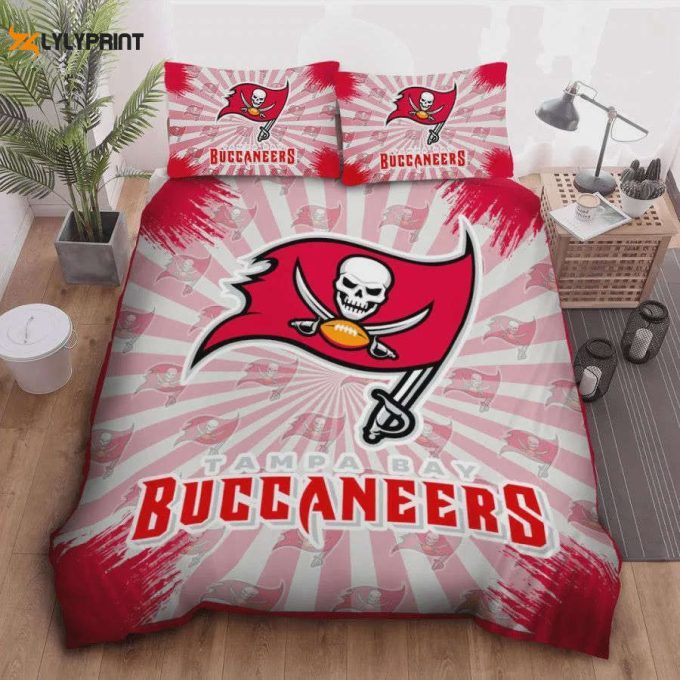 Tampa Bay Buccaneers Duvet Cover Bedding Set Gift For Fans 1