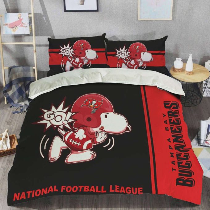 Tampa Bay Buccaneers Duvet Cover Bedding Set Gift For Fans 2