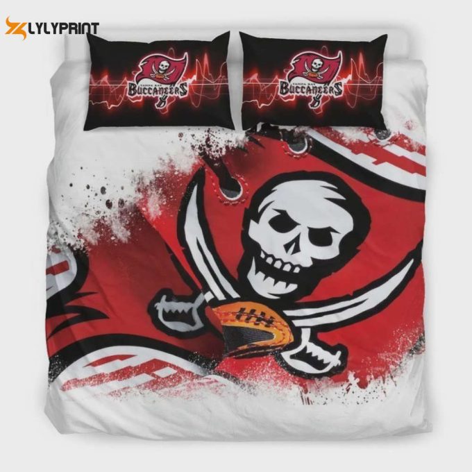 Tampa Bay Buccaneers Duvet Cover Bedding Set Gift For Fans 1