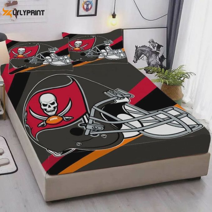 Tampa Bay Buccaneers Duvet Cover Bedding Set Gift For Fans 1