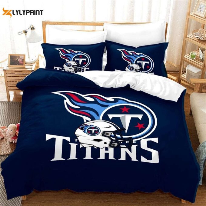 Tennessee Titans Duvet Cover Bedding Set Gift For Fans 1