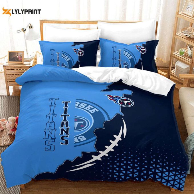 Tennessee Titans Duvet Cover Bedding Set Gift For Fans 1