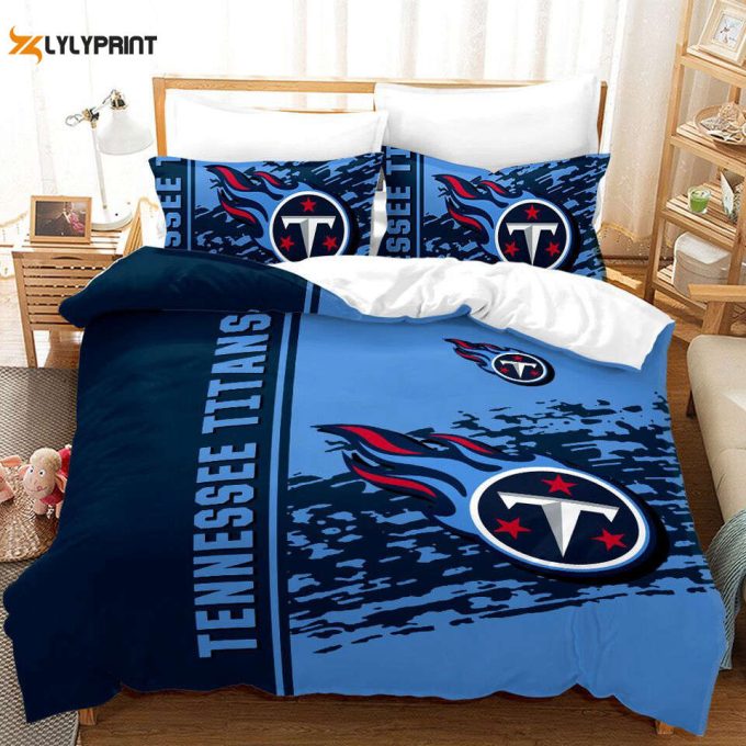 Tennessee Titans Duvet Cover Bedding Set Gift For Fans 1