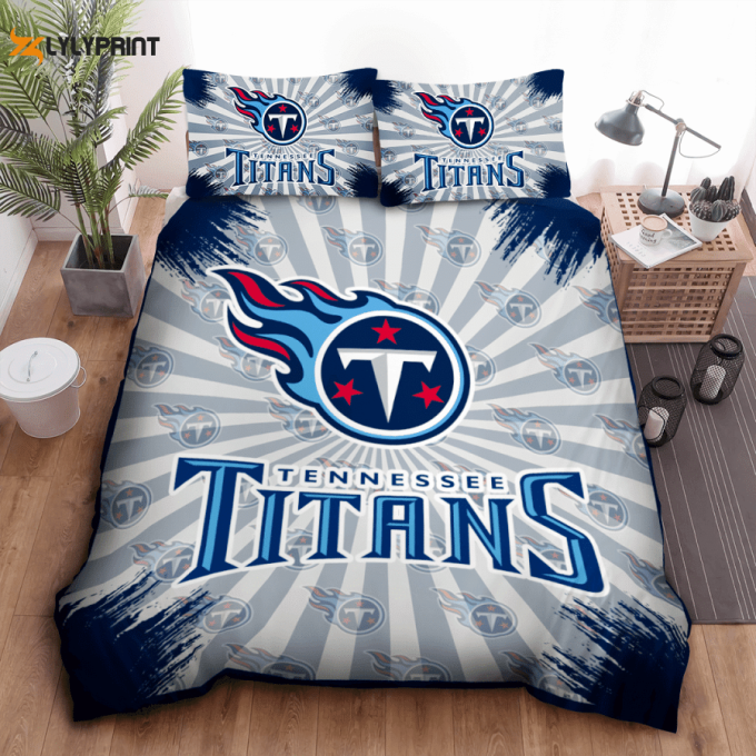 Tennessee Titans Duvet Cover Bedding Set Gift For Fans 1